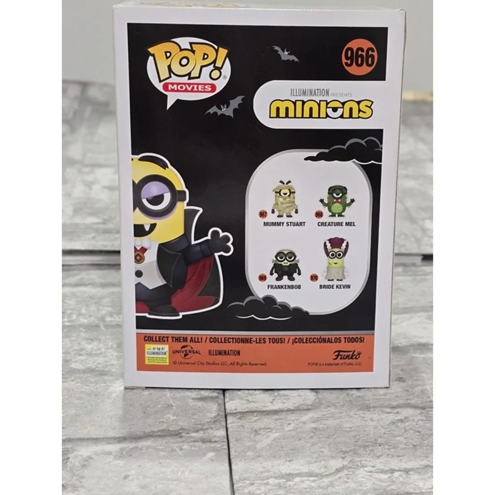 NEW Funko Pop!‎ Movies: Illumination Minions DAVE'ACULA Damaged Box New